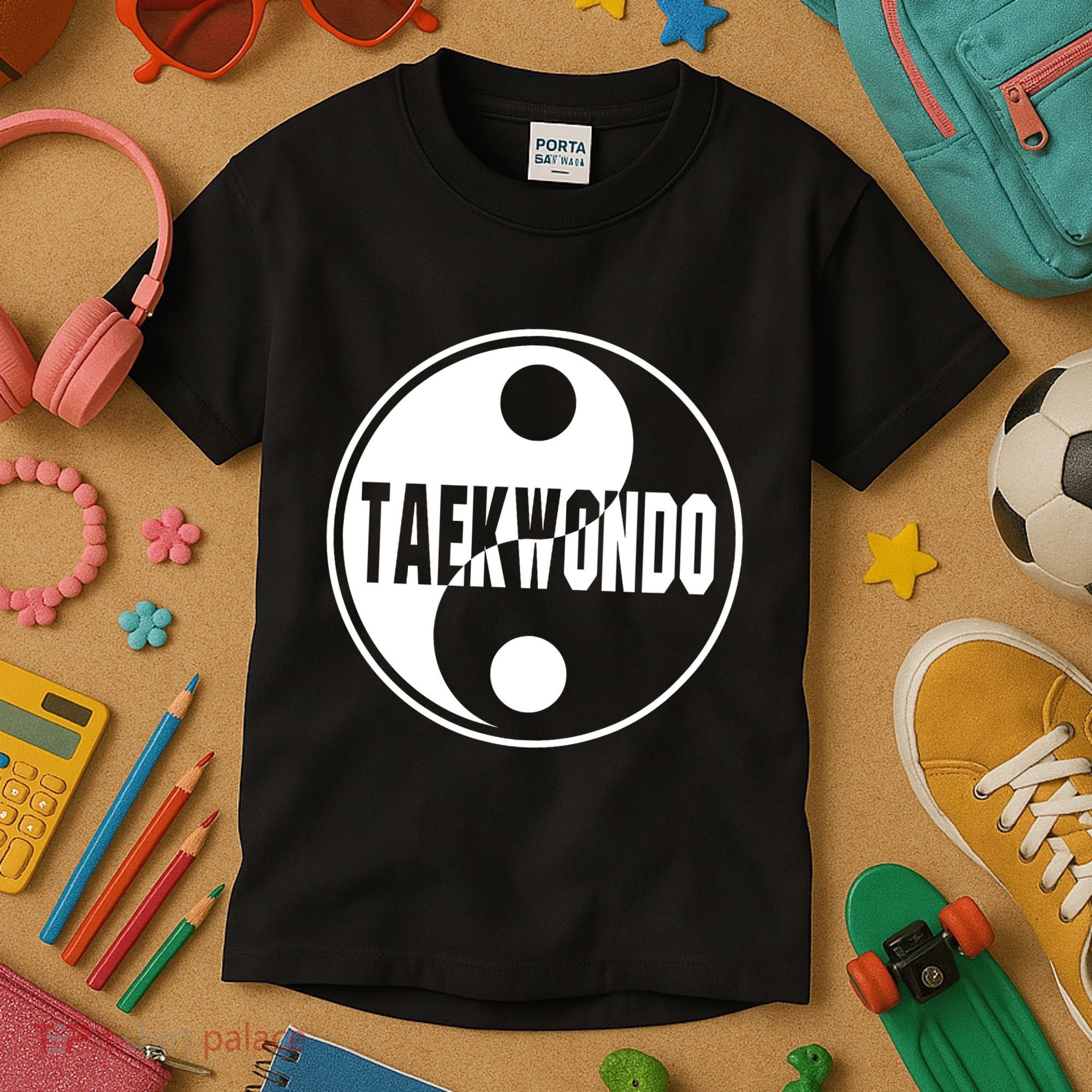 Taekwondo Yin Yang Tae Kwon Do Duality Kids T-Shirt