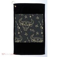 Taurus Zodiac Astrology Golf Towel thumb 0