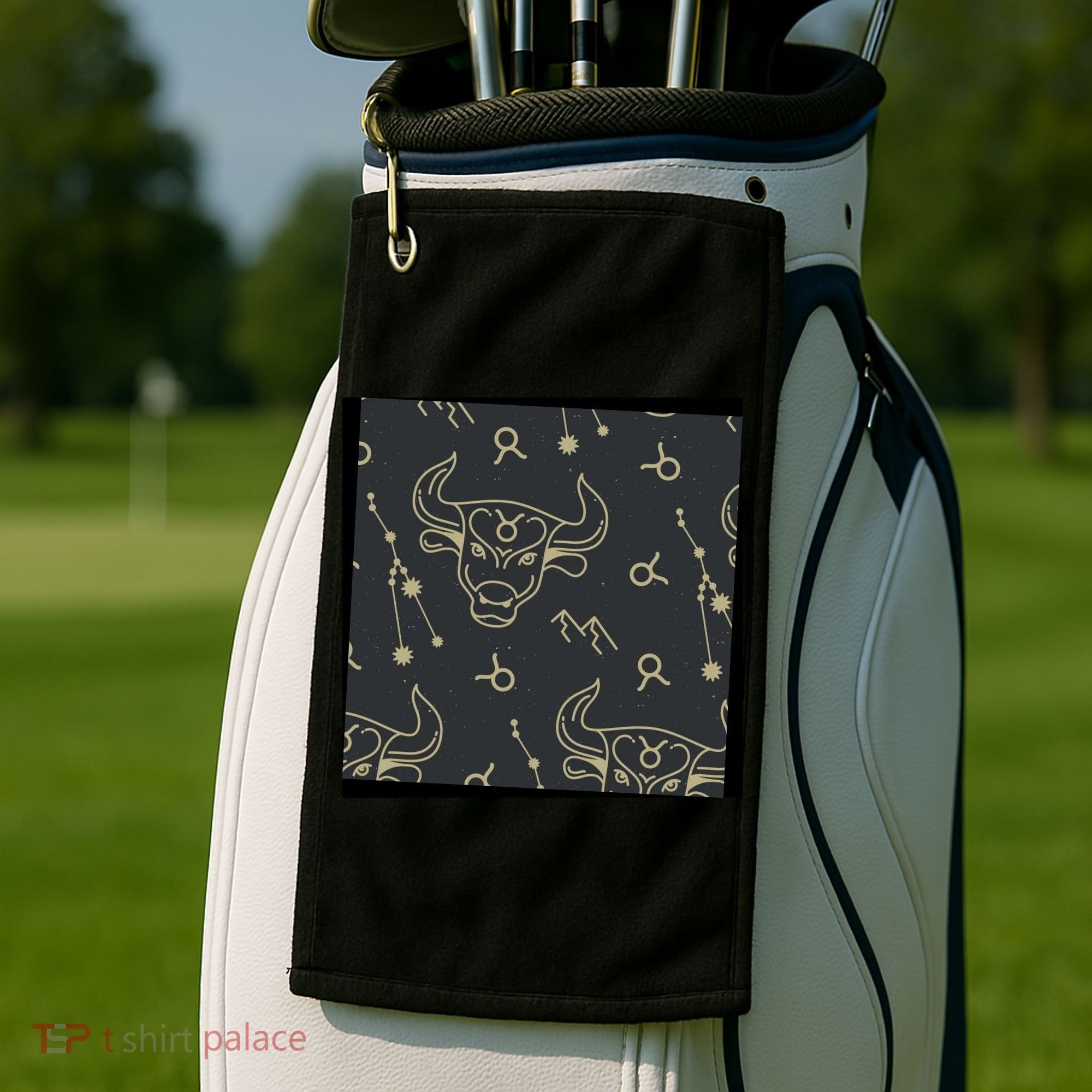 Taurus Zodiac Astrology Golf Towel