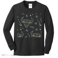 Taurus Zodiac Astrology Kids Long Sleeve Shirt thumb 0