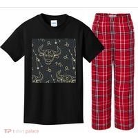 Taurus Zodiac Astrology Kids Plaid Pajama Set thumb 0