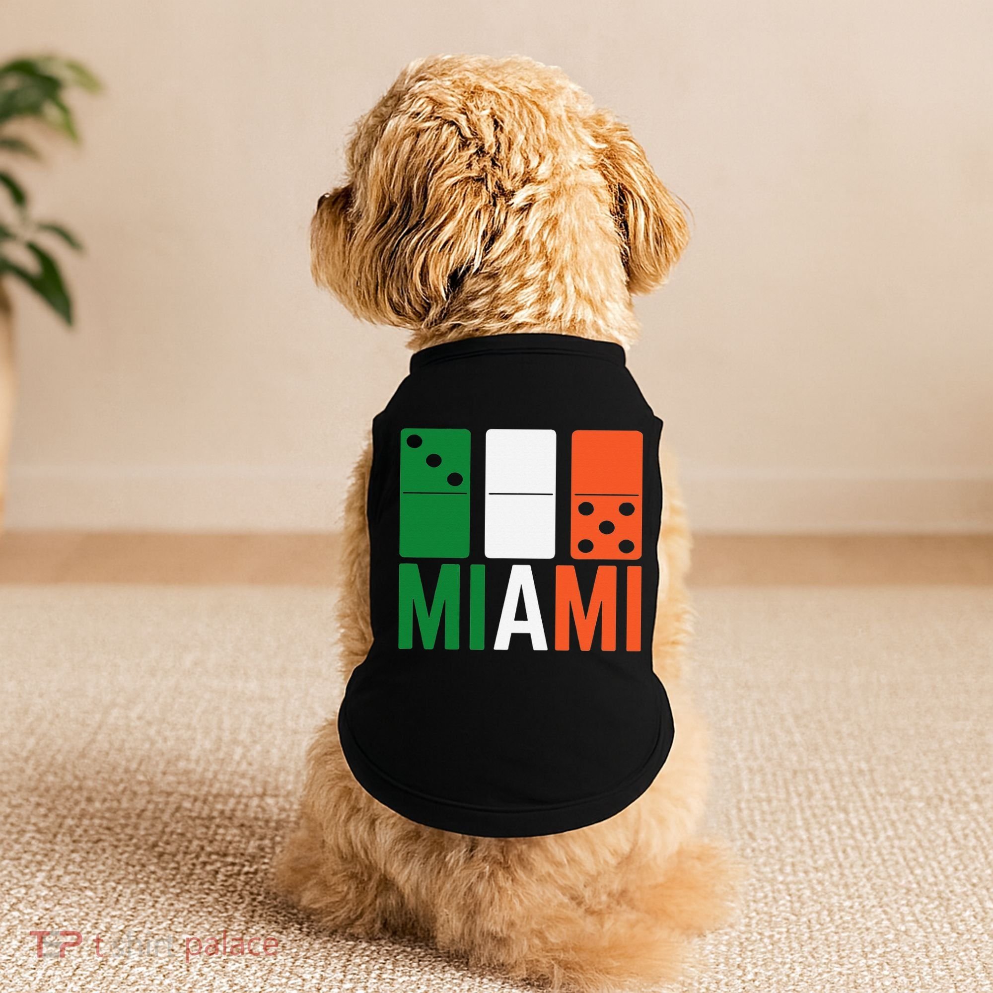 Three Zero Five 305 Miami Domino Doggie Tank