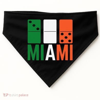 Three Zero Five 305 Miami Domino USA-Made Doggie Bandana