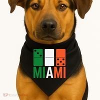 Three Zero Five 305 Miami Domino USA-Made Doggie Bandana thumb 1