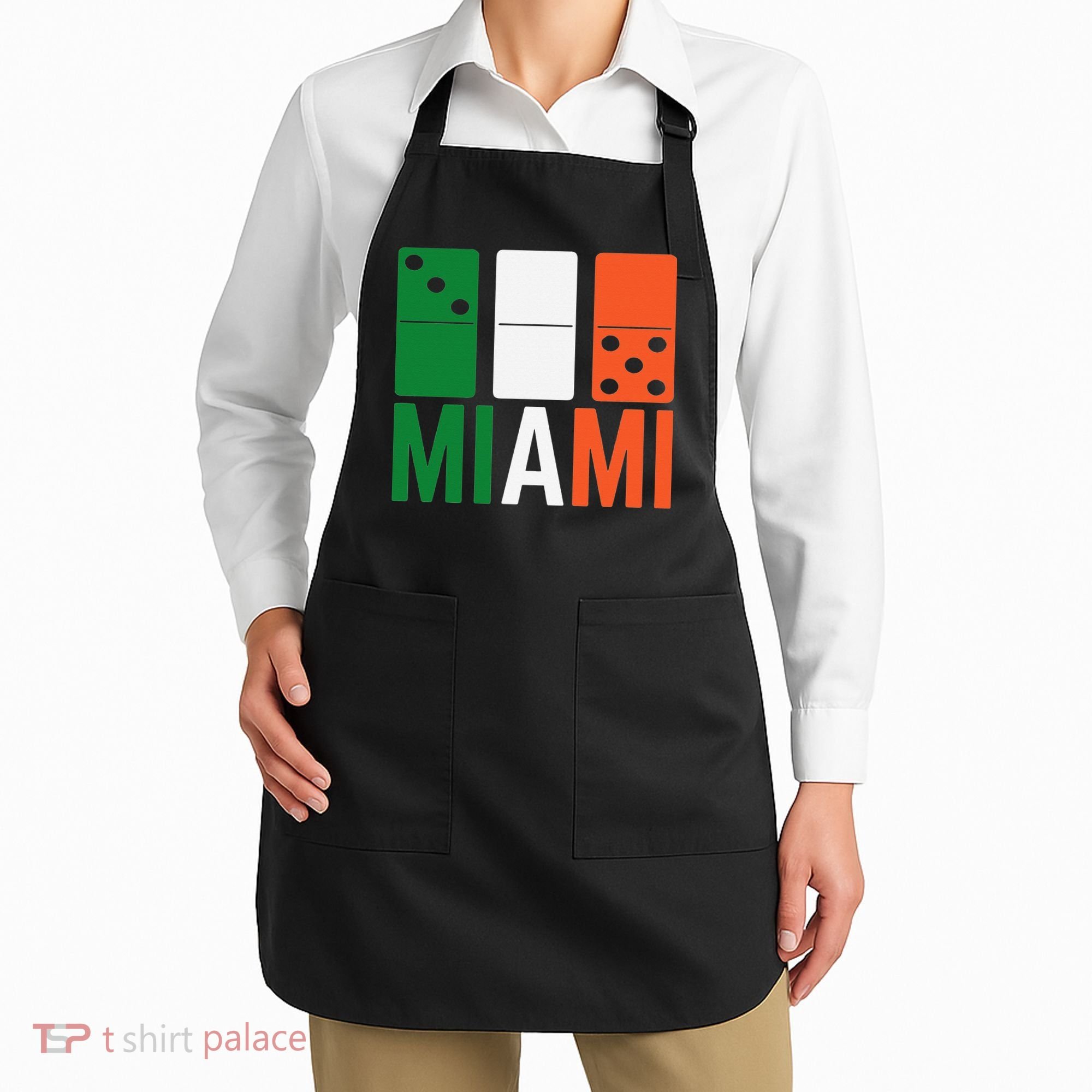 Three Zero Five 305 Miami Domino Apron