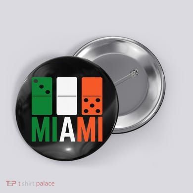 Three Zero Five 305 Miami Domino Button