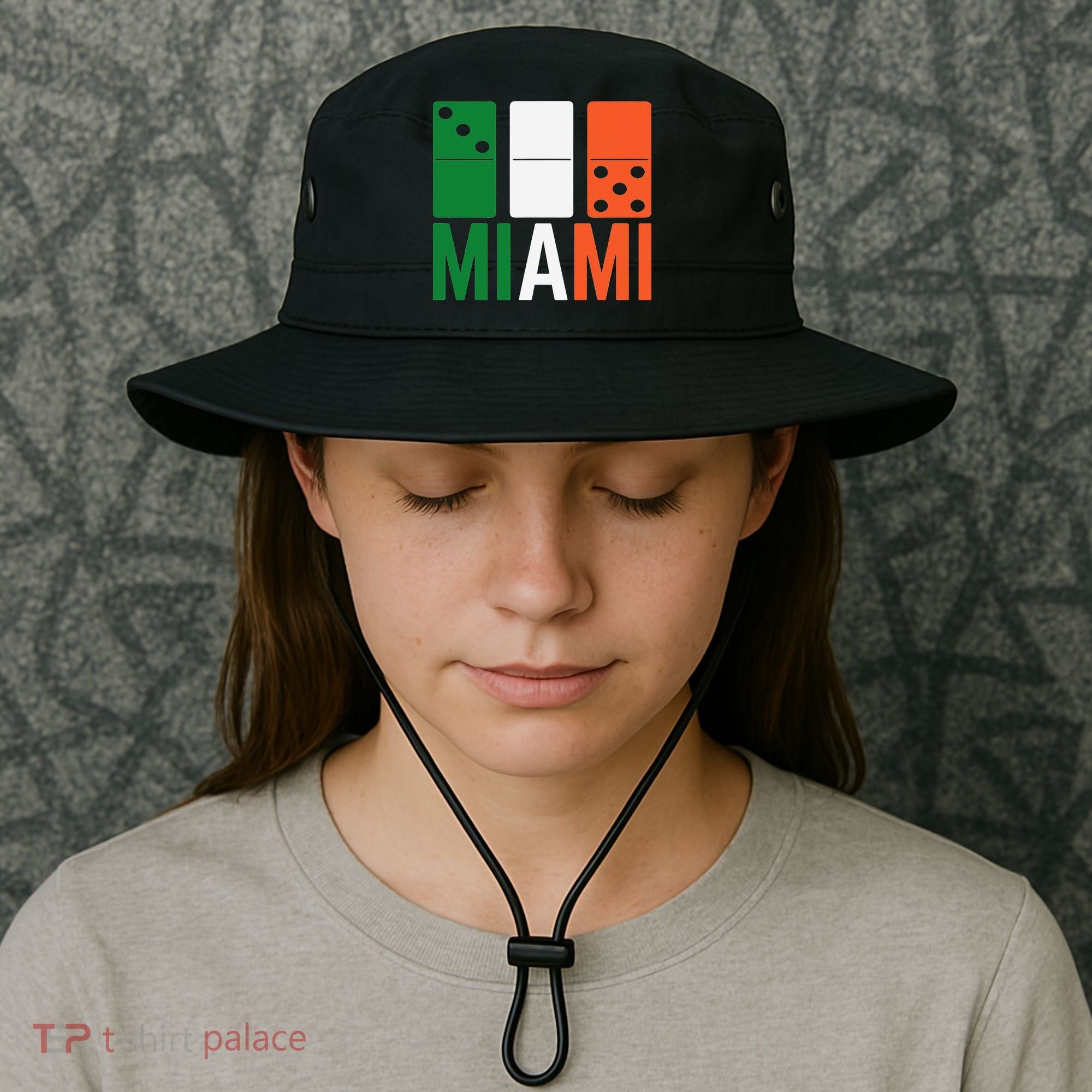Three Zero Five 305 Miami Domino Bucket Hat