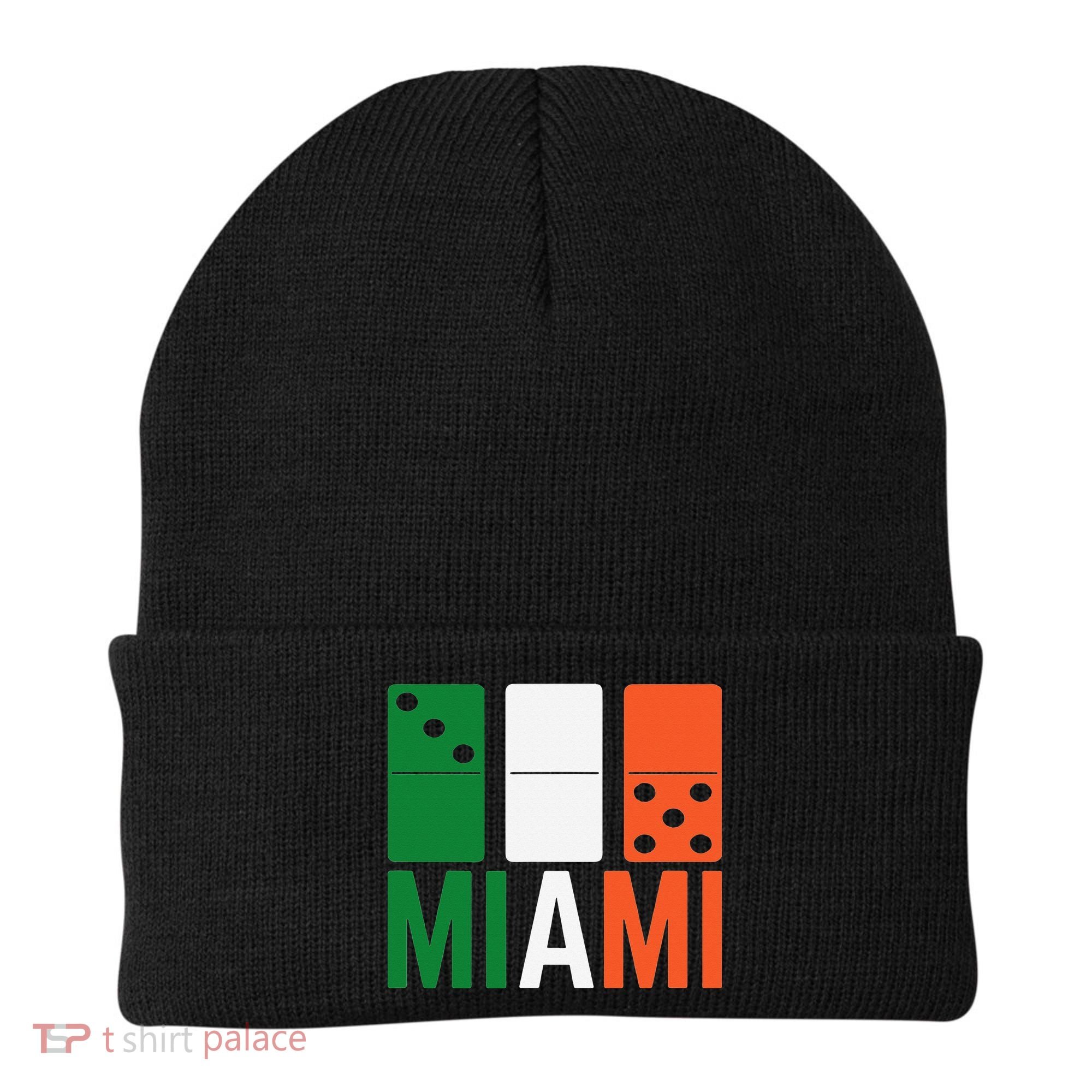 Three Zero Five 305 Miami Domino Beanie