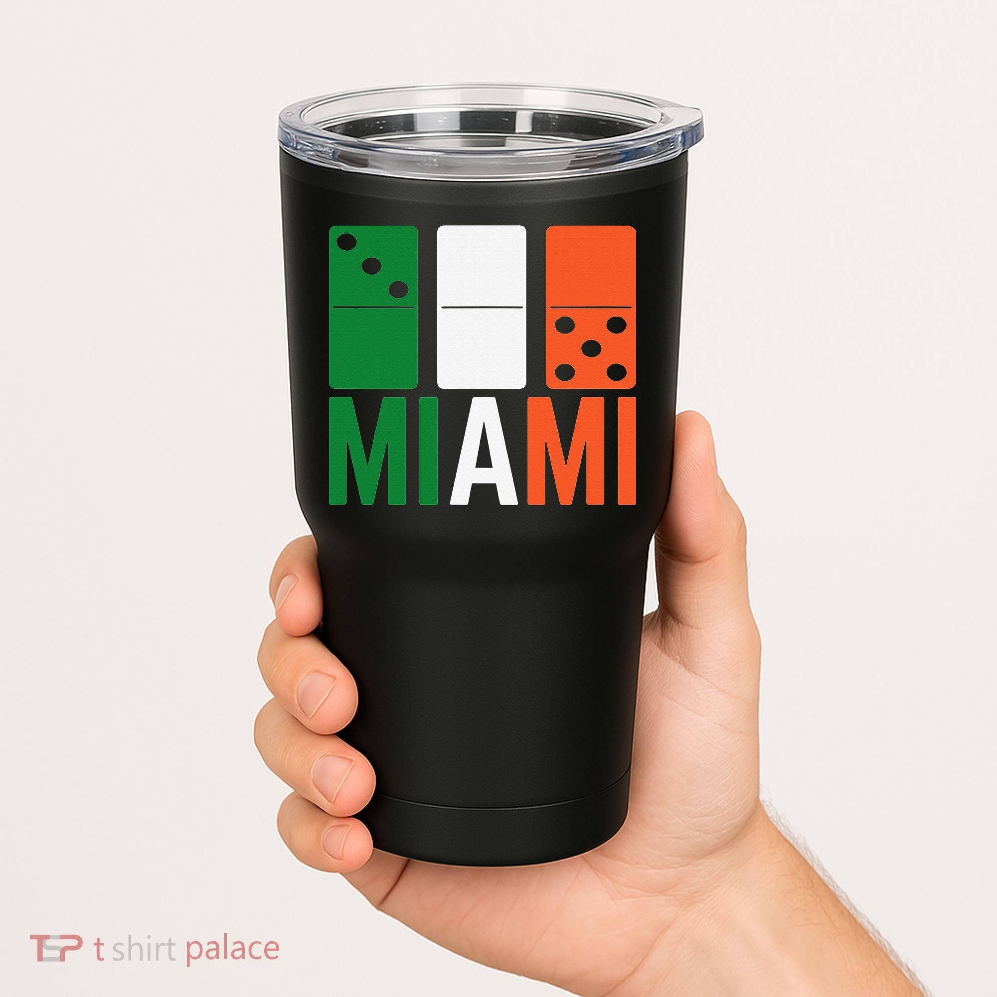Three Zero Five 305 Miami Domino Tumbler