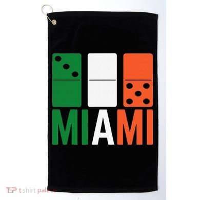 Three Zero Five 305 Miami Domino Golf Towel