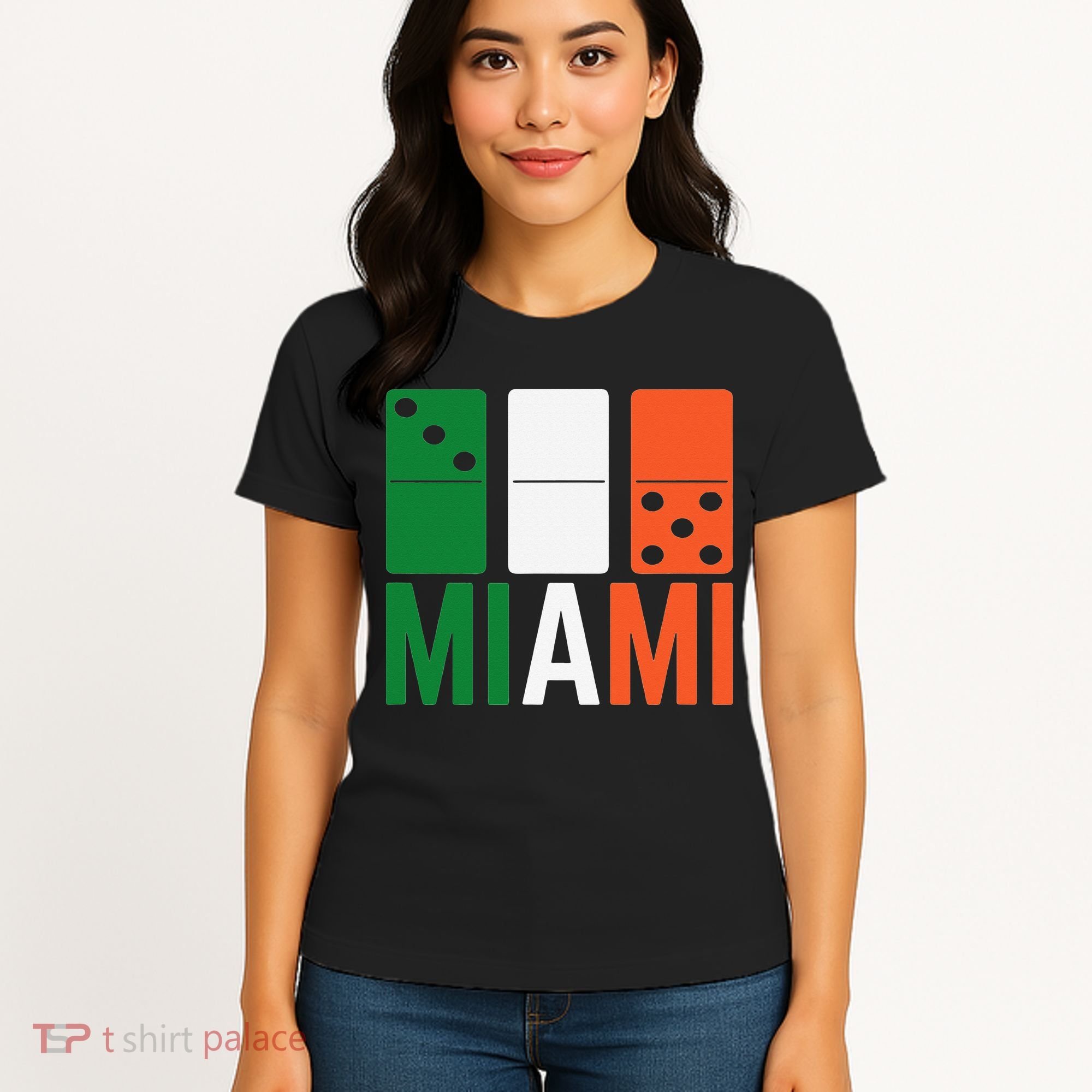 Three Zero Five 305 Miami Domino Women's T-Shirt