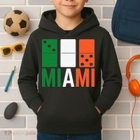 Three Zero Five 305 Miami Domino Kids Hoodie thumb 2