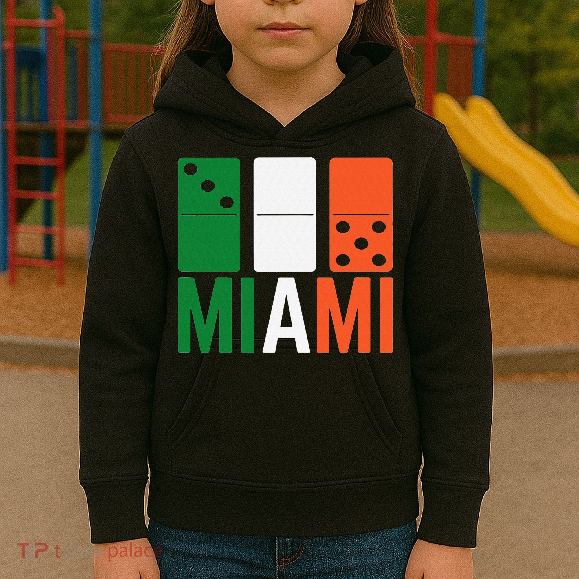 Three Zero Five 305 Miami Domino Kids Hoodie