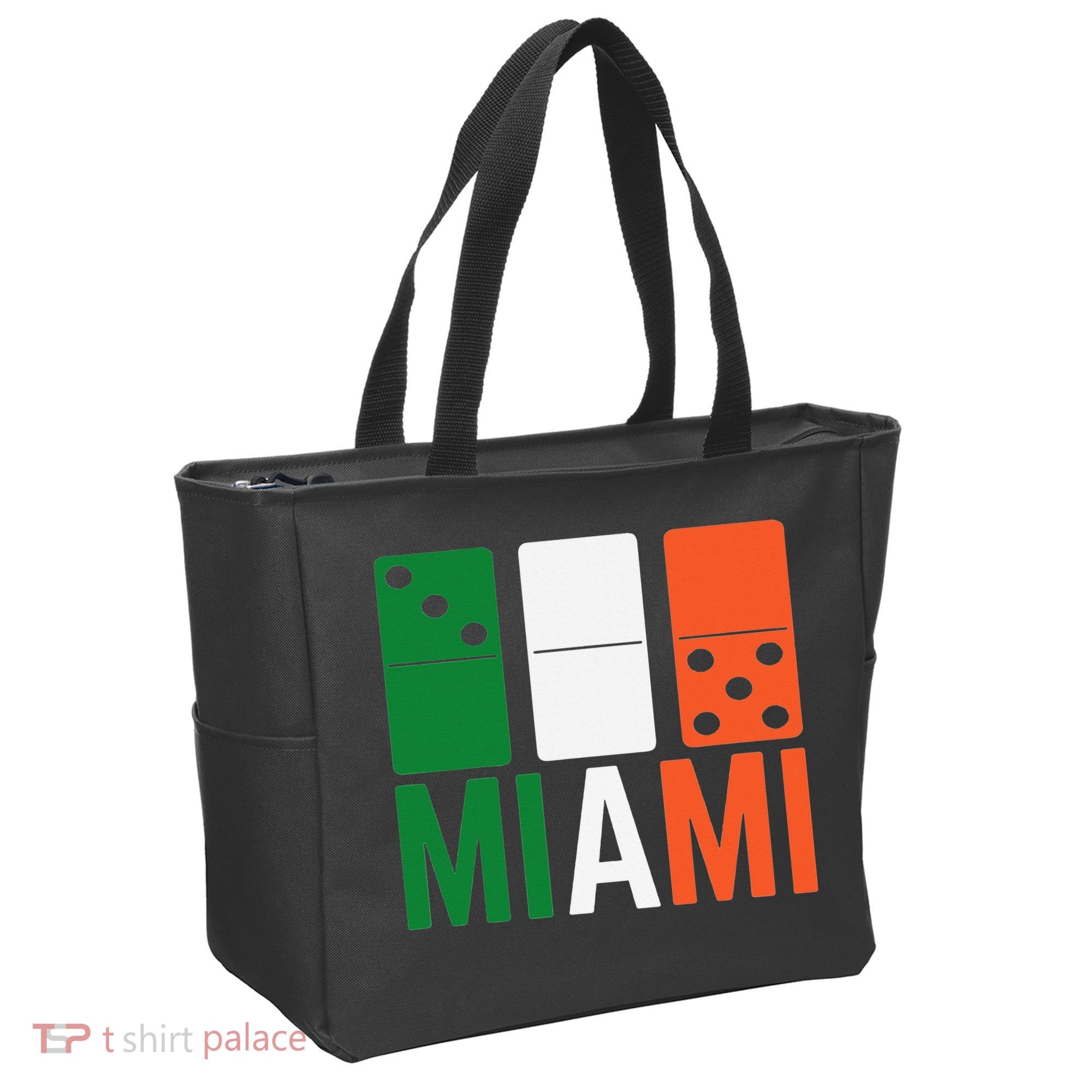 Three Zero Five 305 Miami Domino Tote Bag