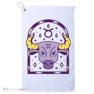 Taurus Zodiac Sign Astrology Golf Towel