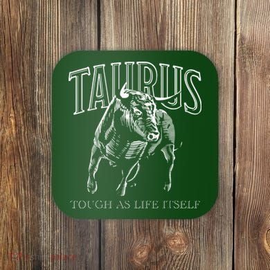 Taurus Zodiac Sign Astrology Horoscope Coaster