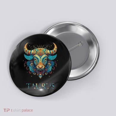 Taurus Zodiac Star Sign Personality Button