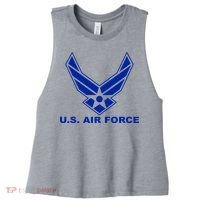 U.S. Air Force Logo Women's Racerback Cropped Tank thumb 0