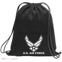 U.S. Air Force Logo Sweatshirt Cinch Pack Bag thumb 0