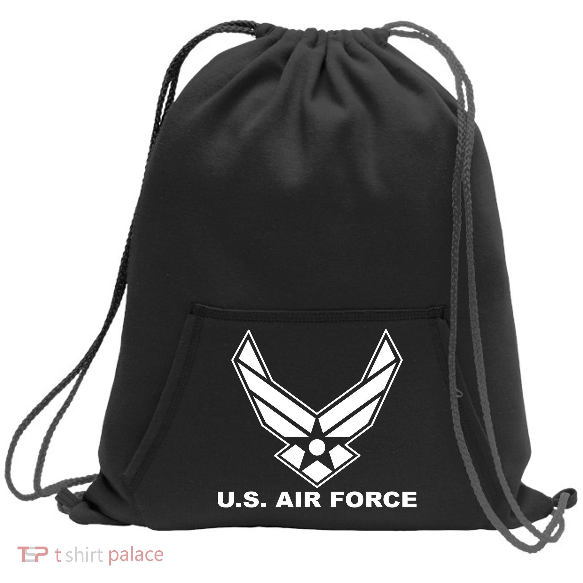 U.S. Air Force Logo Sweatshirt Cinch Pack Bag