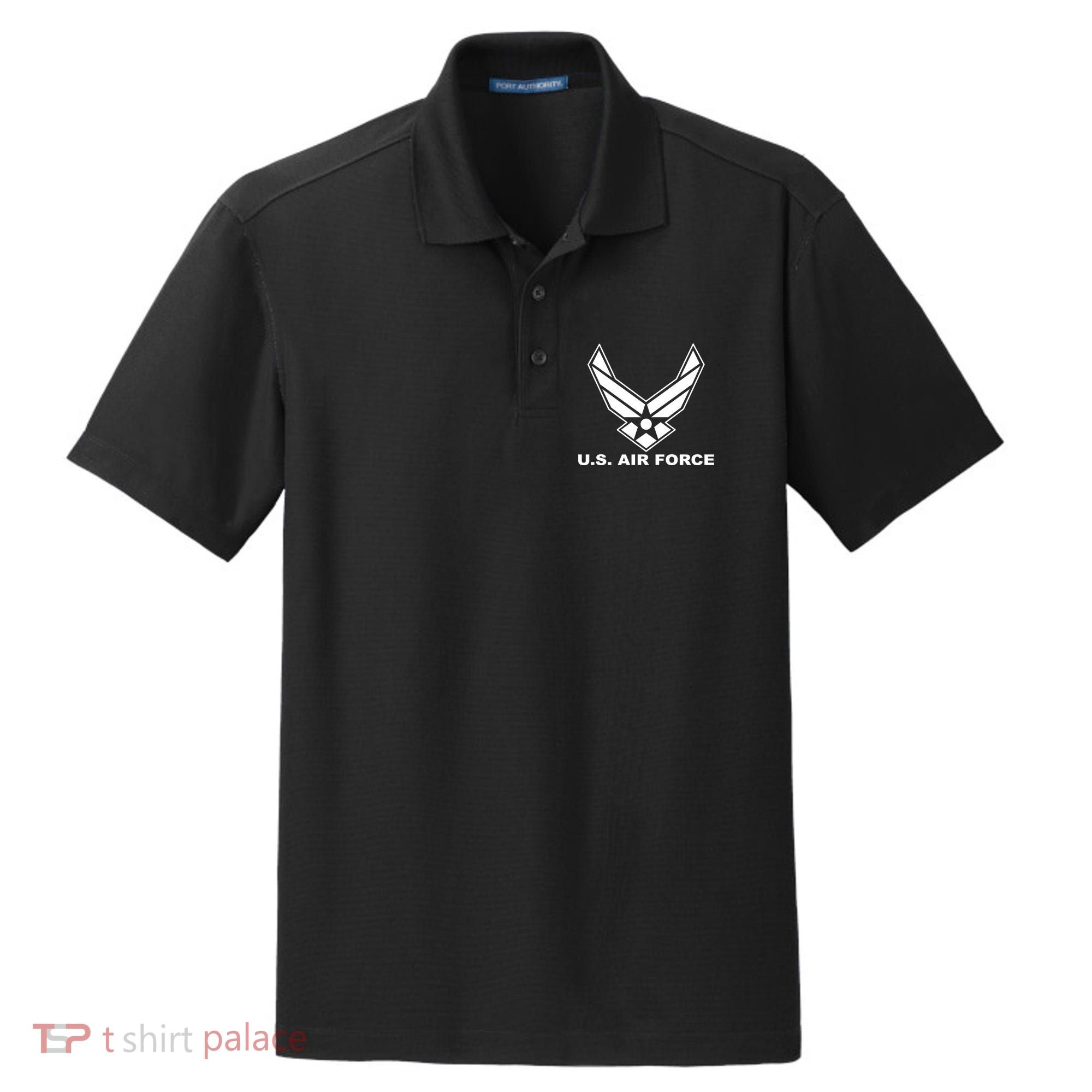 U.S. Air Force Logo Dry Zone Grid Polo