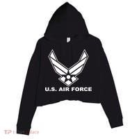 U.S. Air Force Logo Crop Fleece Hoodie thumb 0