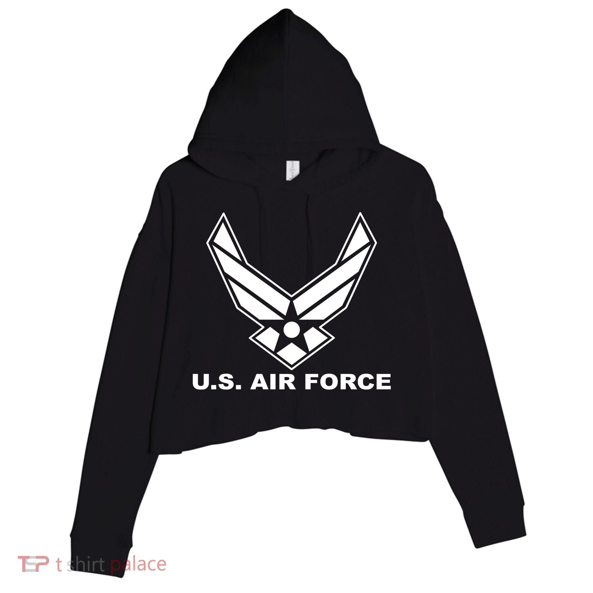 U.S. Air Force Logo Crop Fleece Hoodie