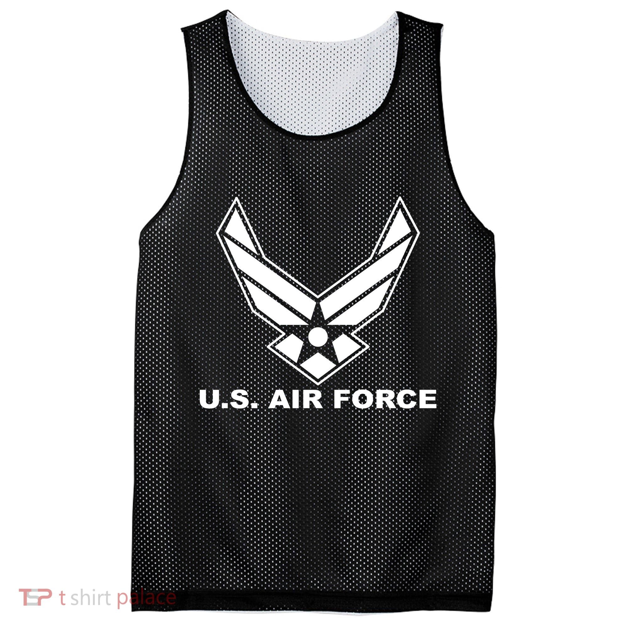 U.S. Air Force Logo Mesh Reversible Basketball Jersey Tank