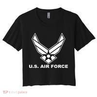 U.S. Air Force Logo Women's Crop Top Tee thumb 0
