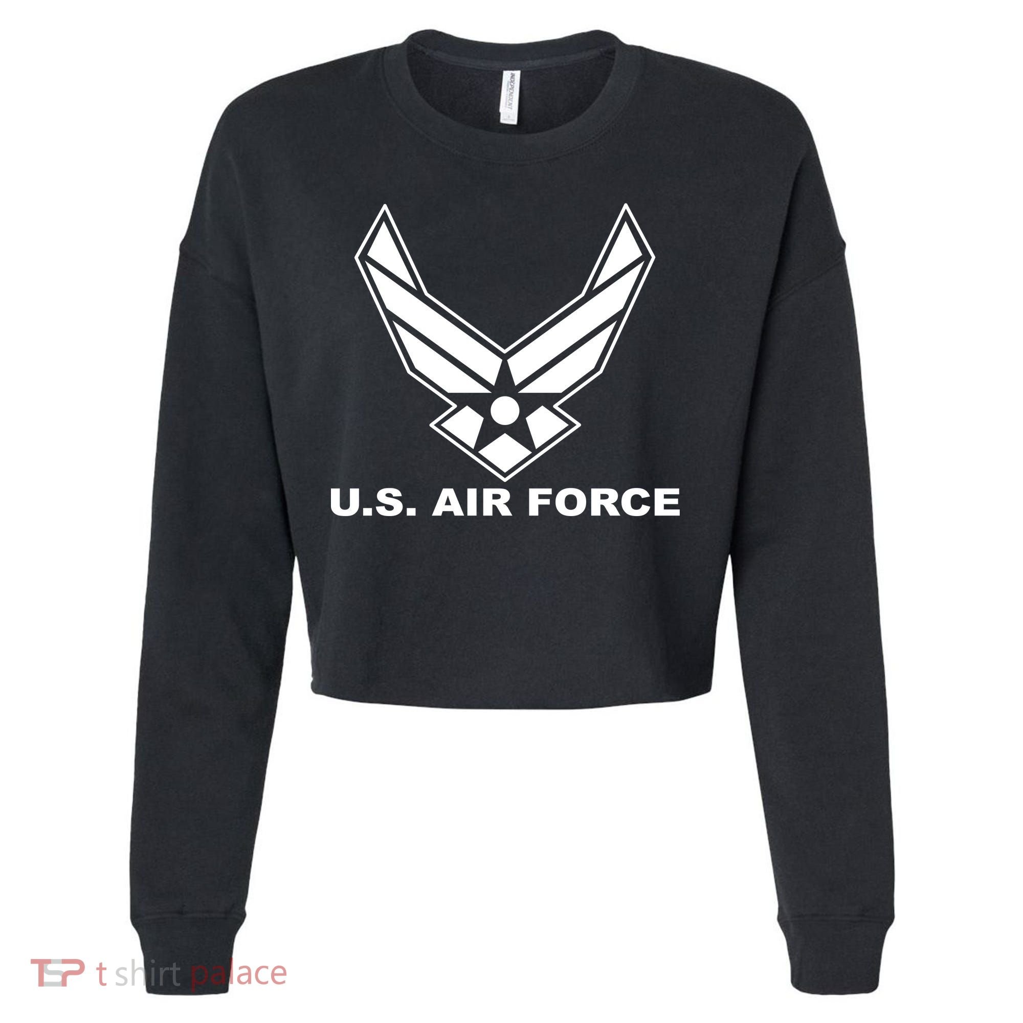 U.S. Air Force Logo Cropped Pullover Crew