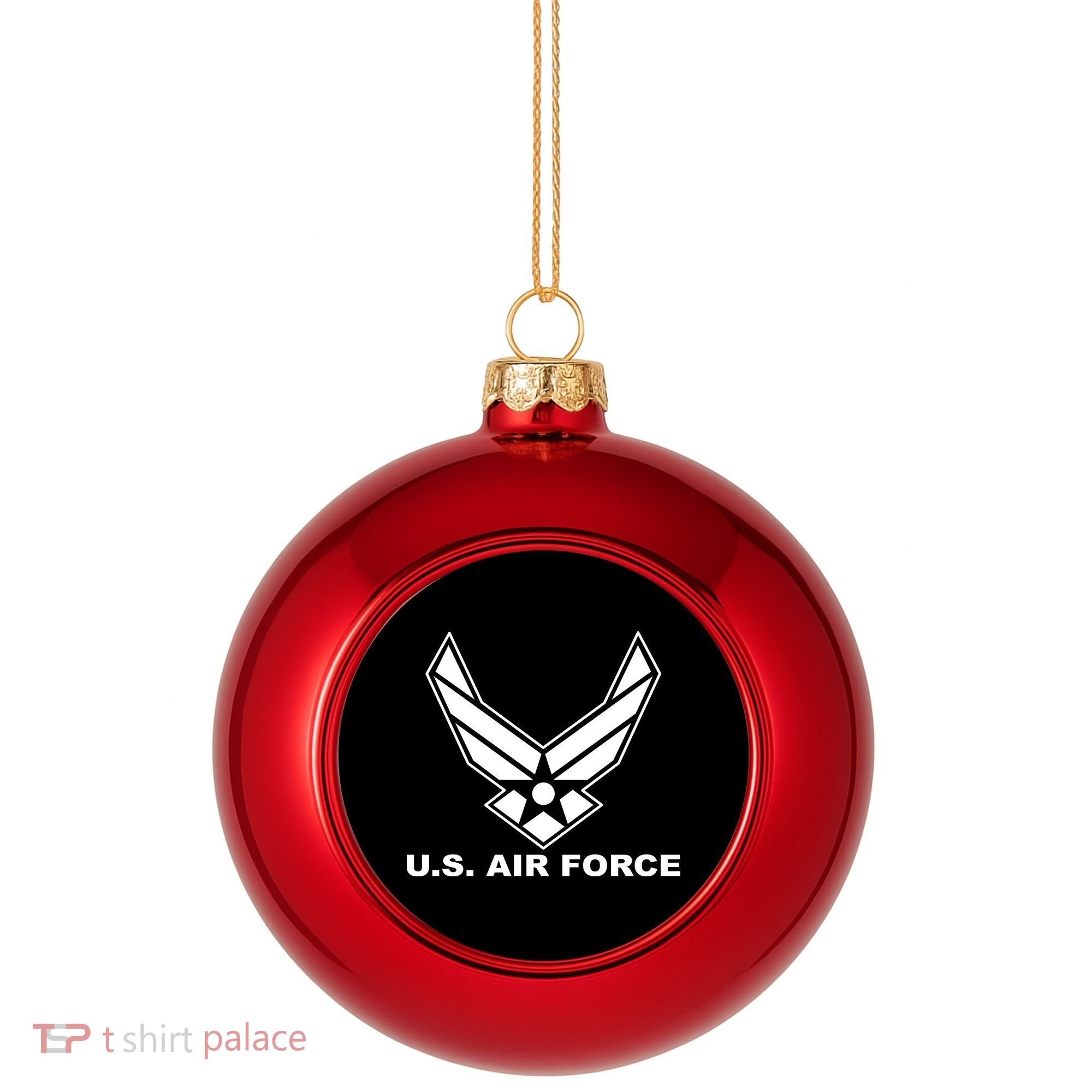 U.S. Air Force Logo Plastic Christmas Ball Ornament