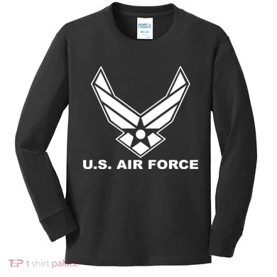 U.S. Air Force Logo Kids Long Sleeve Shirt