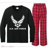 U.S. Air Force Logo Kids Long Sleeve Plaid Pajama Set thumb 0