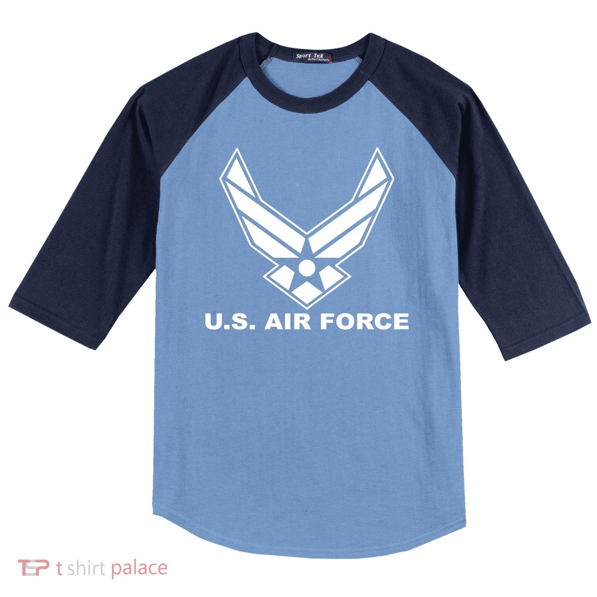 U.S. Air Force Logo Raglan Baseball Sleeve Shirt