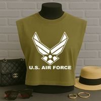 U.S. Air Force Logo Garment-Dyed Women's Muscle Tee thumb 3