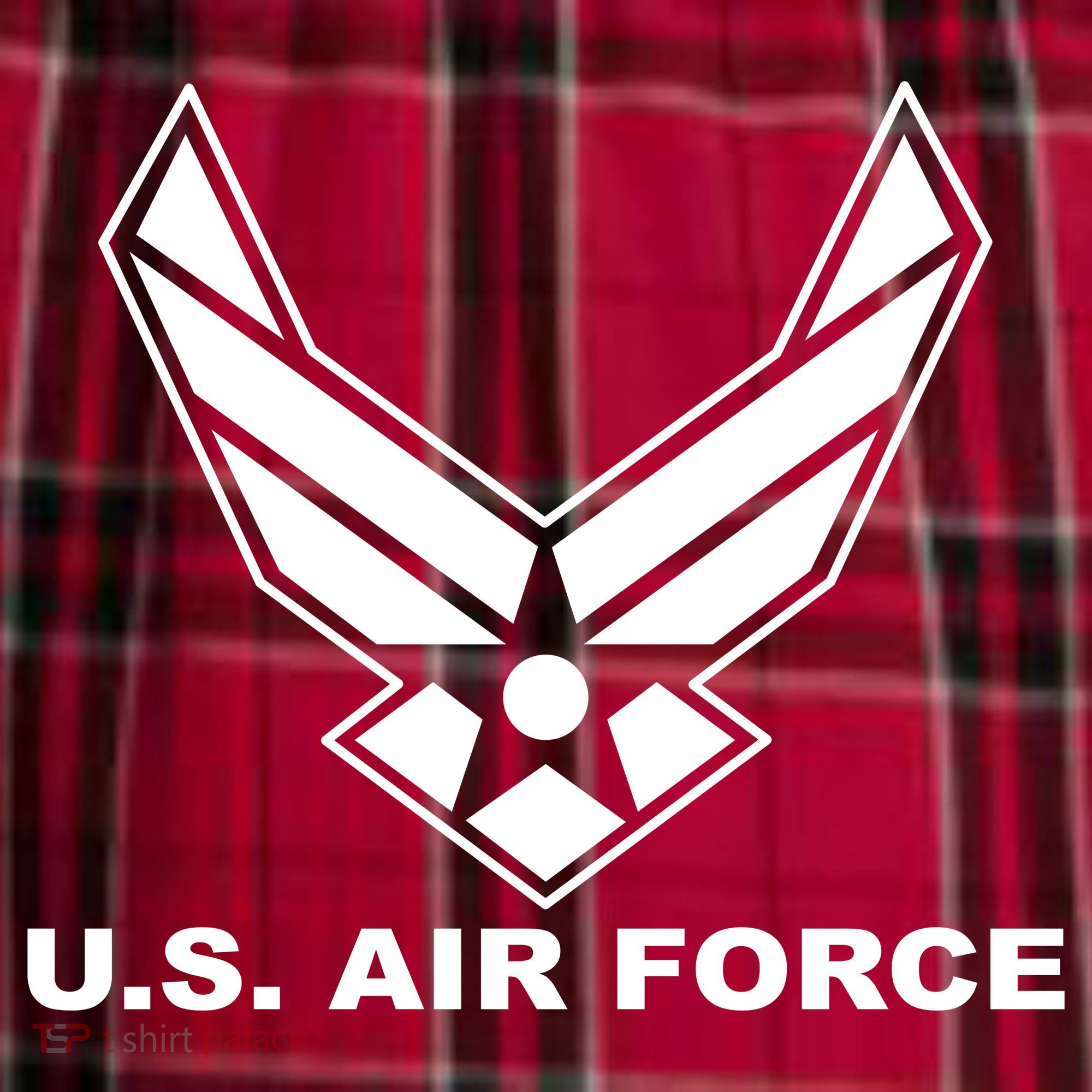 U.S. Air Force Logo Men's Flannel Plaid Pajama Pants