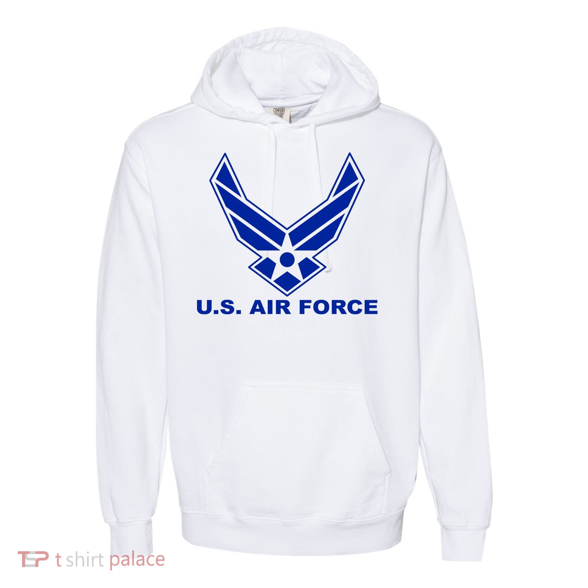 U.S. Air Force Logo Comfort Colors Garment-Dyed Hooded Sweatshirt