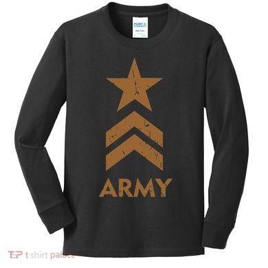 U.S. Army Vintage Distressed Kids Long Sleeve Shirt