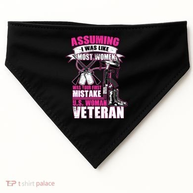 U.S. Woman Veteran USA-Made Doggie Bandana