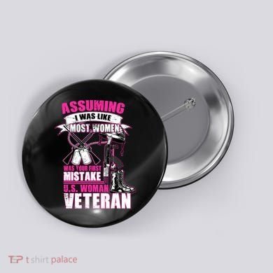 U.S. Woman Veteran Button