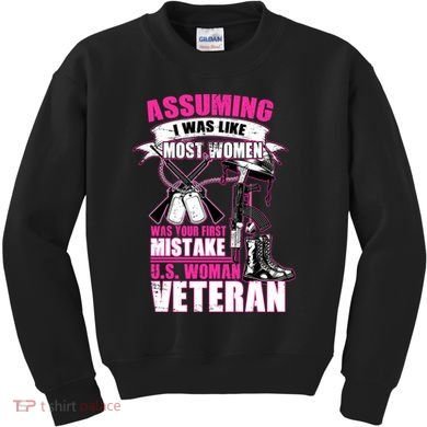 U.S. Woman Veteran Kids Sweatshirt