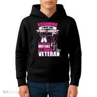 U.S. Woman Veteran Kids Hoodie thumb 4