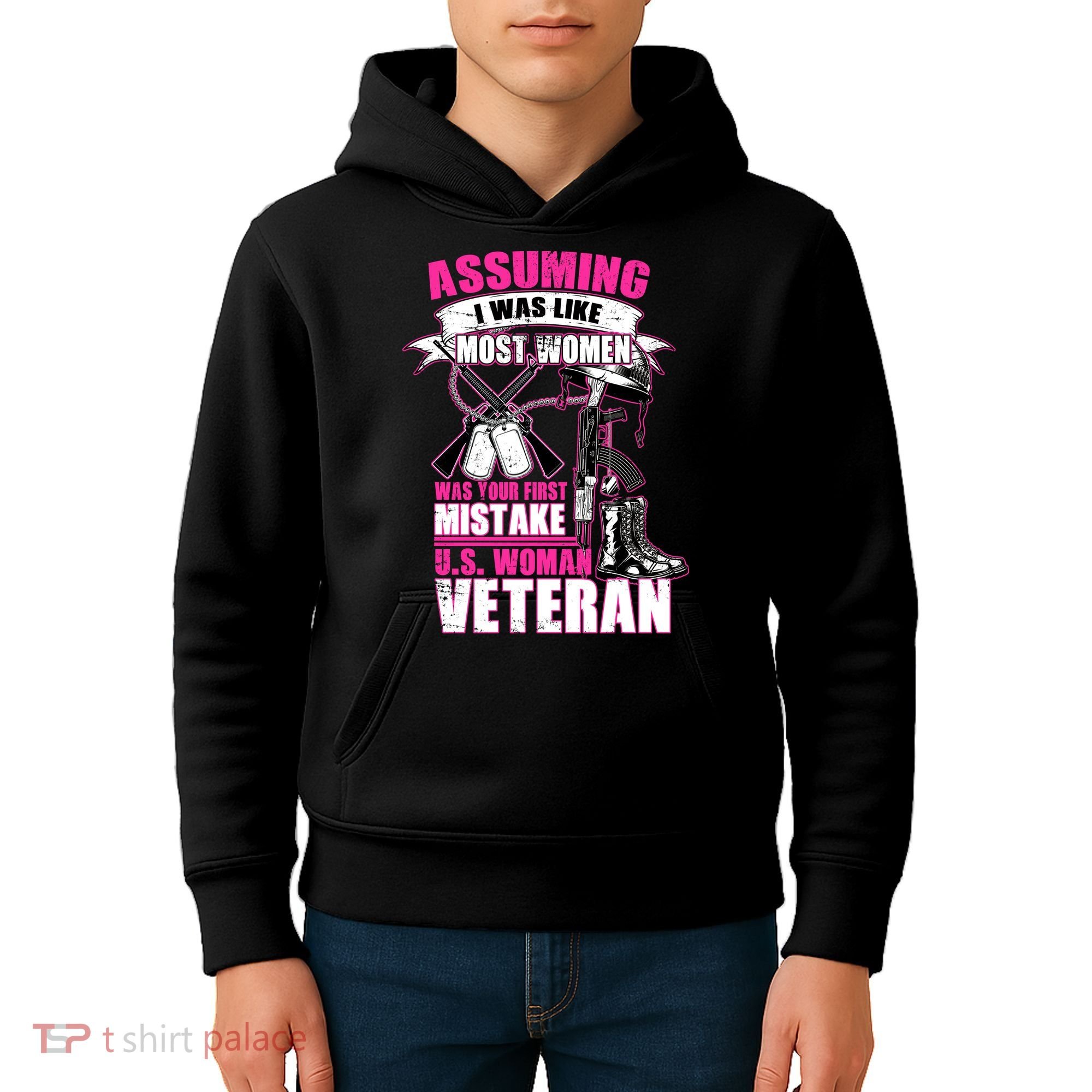 U.S. Woman Veteran Kids Hoodie