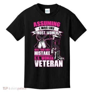 U.S. Woman Veteran Kids T-Shirt