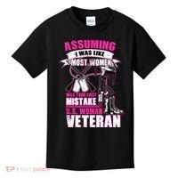 U.S. Woman Veteran Kids T-Shirt thumb 0