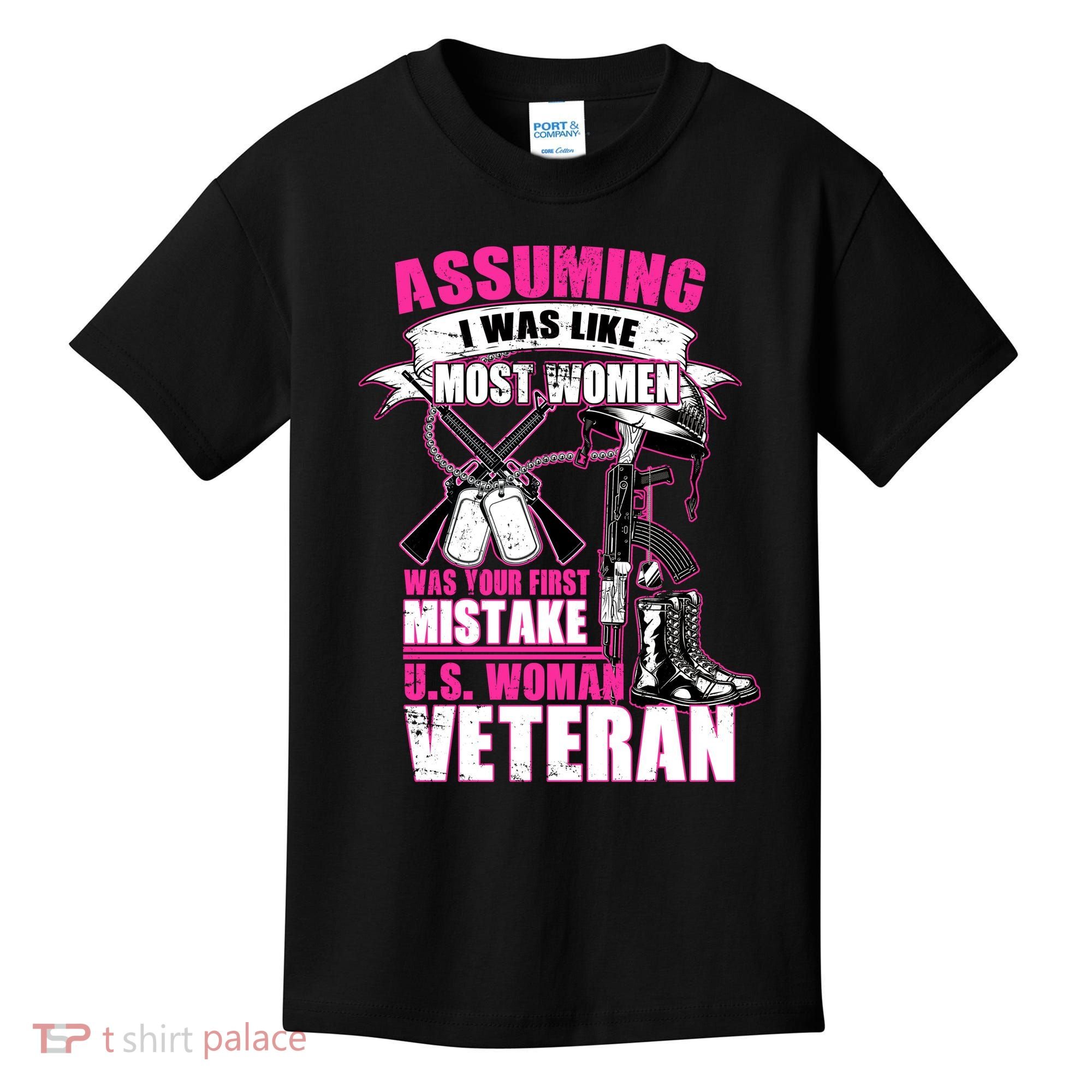 U.S. Woman Veteran Kids T-Shirt