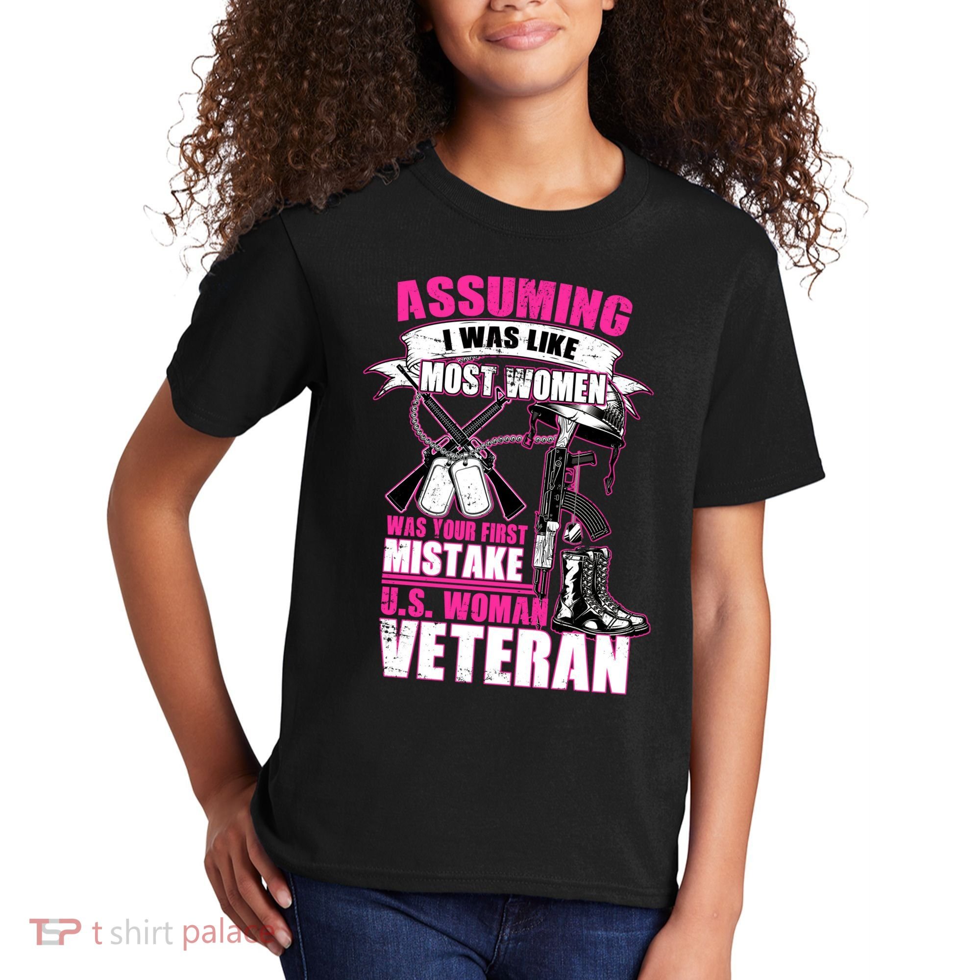 U.S. Woman Veteran Kids T-Shirt