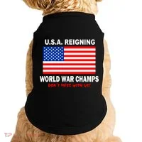 U.S.A. Reigning World War Champs Doggie Tank thumb 0