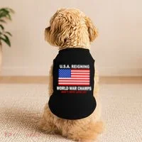 U.S.A. Reigning World War Champs Doggie Tank thumb 2