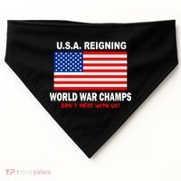 U.S.A. Reigning World War Champs USA-Made Doggie Bandana thumb 0